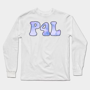 Tie Dye Purple Pogue 4 Life / P4L Long Sleeve T-Shirt